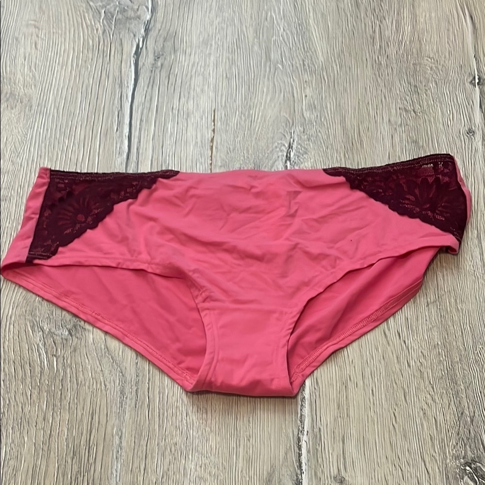 Pink Victoria Secret Tie Dye and Pink Lace Trim Panties - Picture 3 of 10